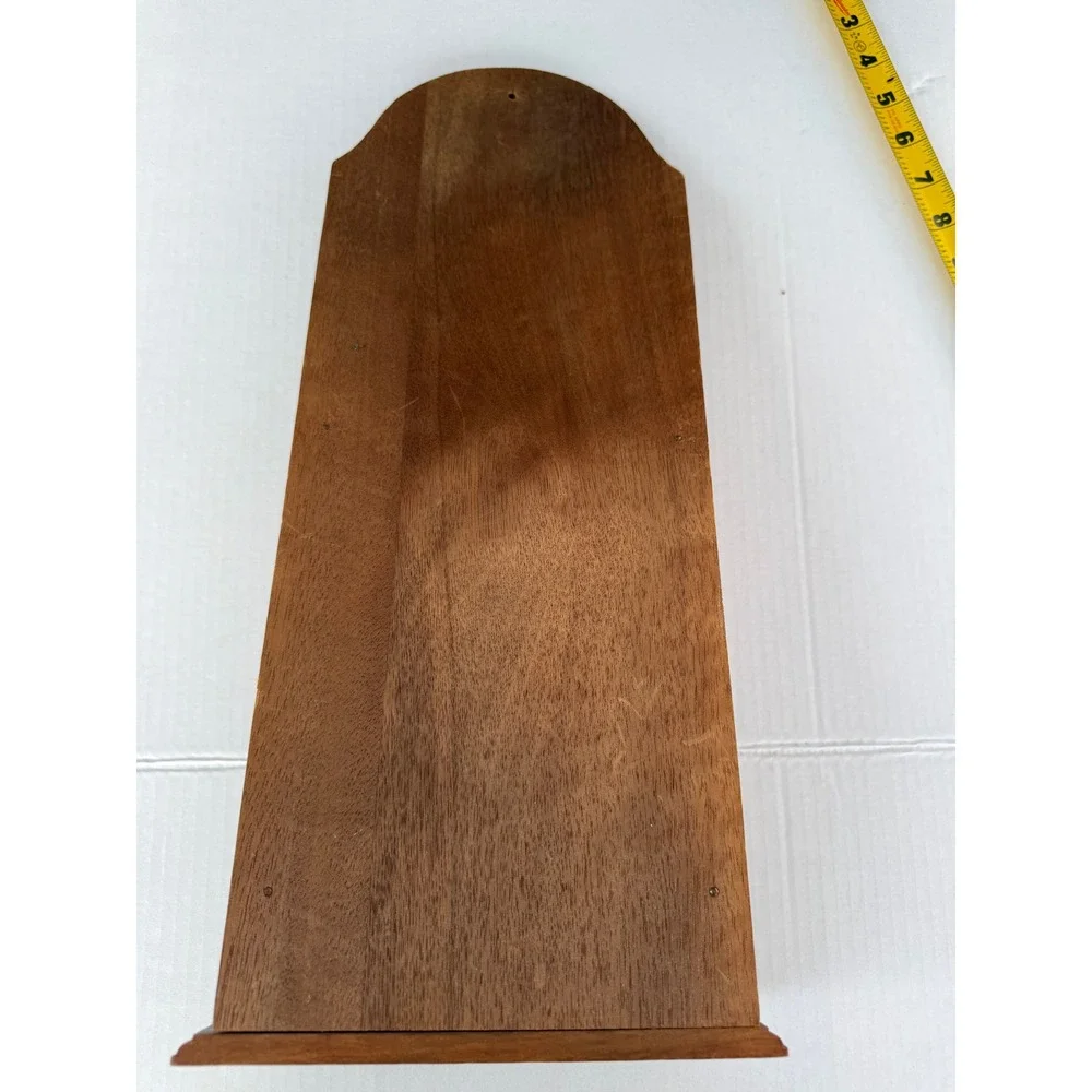 Vintage Woodcrest by Styson Wood Wall Mail Organizer Key Rack Holder Japan 18in